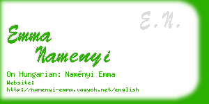 emma namenyi business card